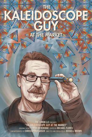 The Kaleidoscope Guy at the Market Poster